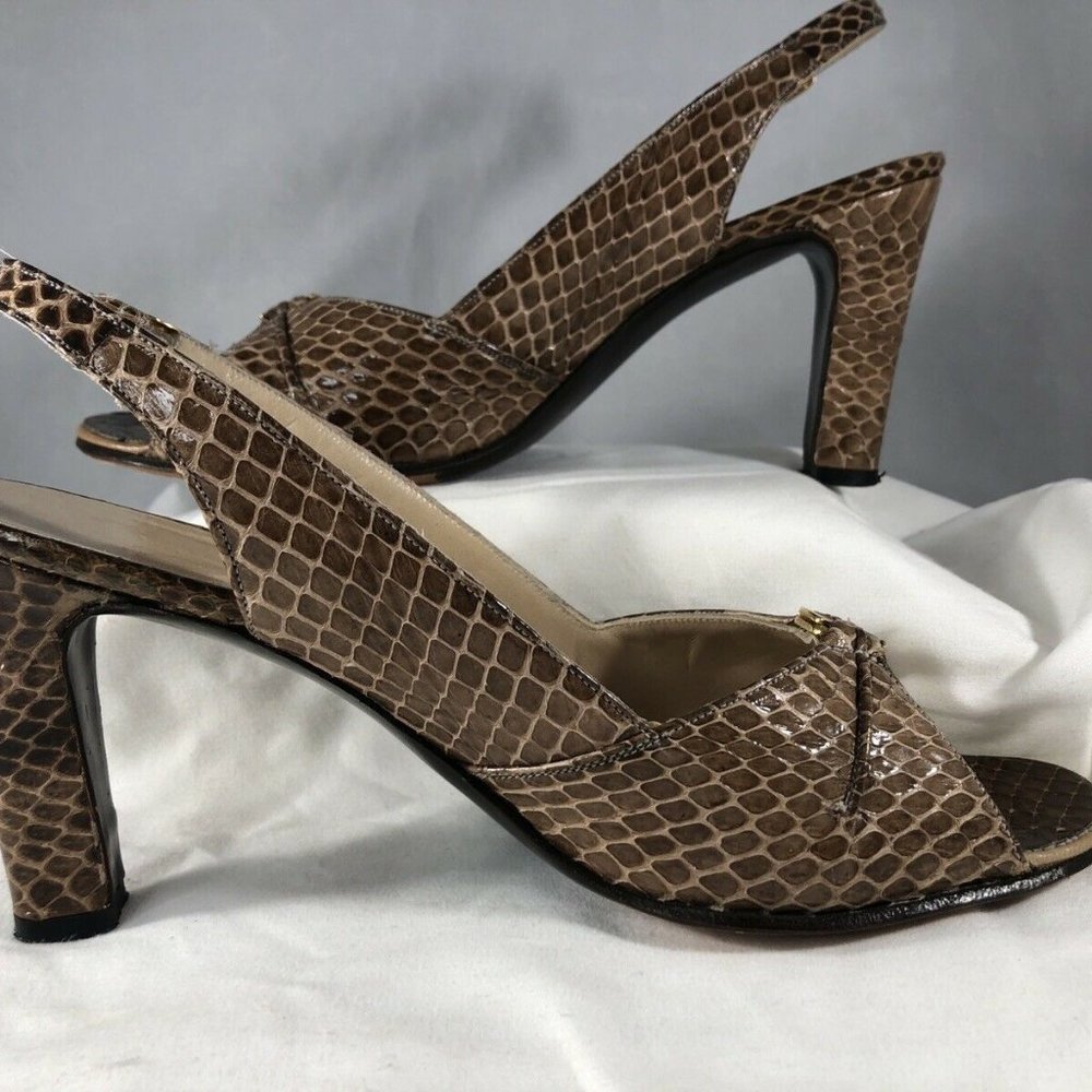 Vintage Newton Elkin Robinson's California Women's Size 8 AAA sling back Heels